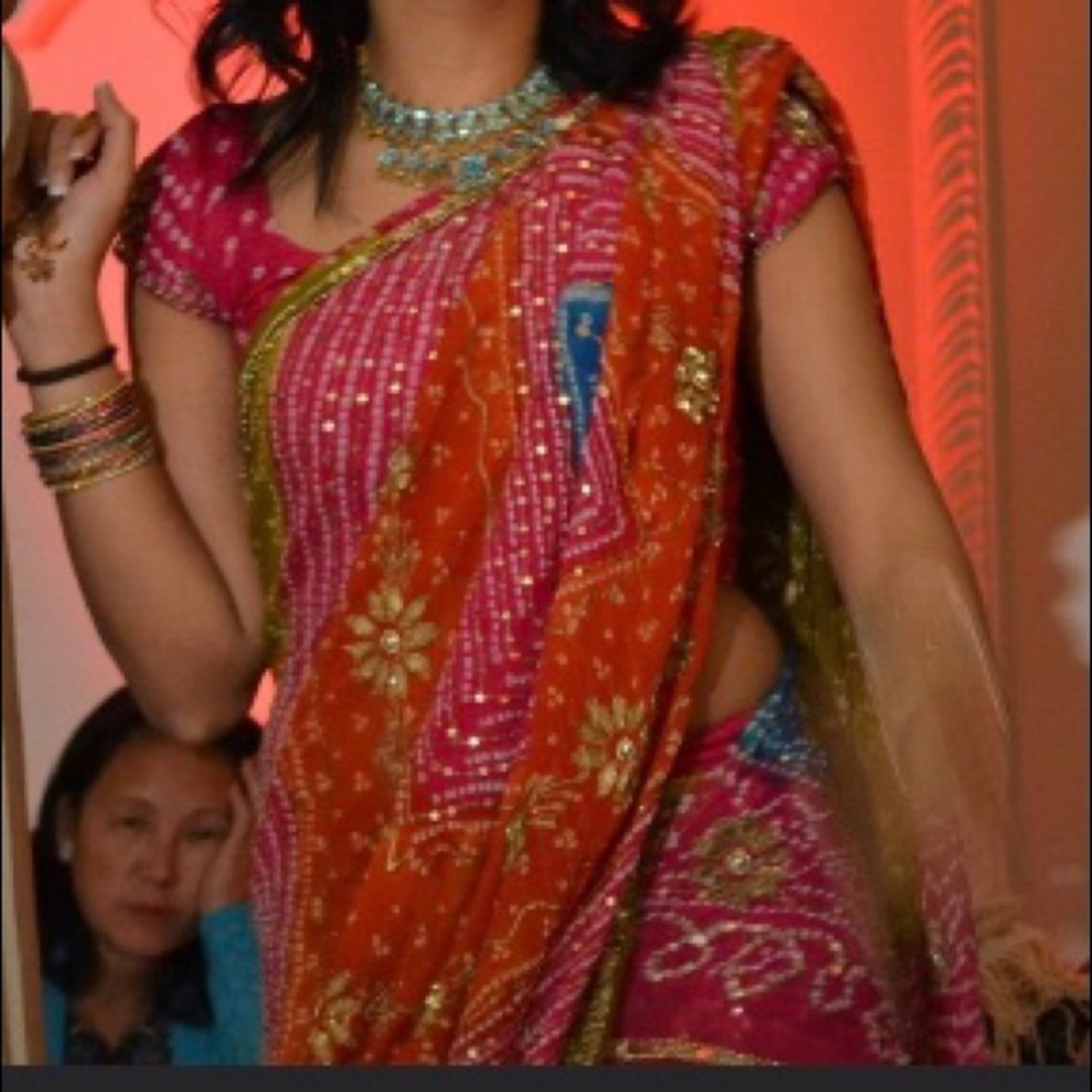 Indian bandani lengha